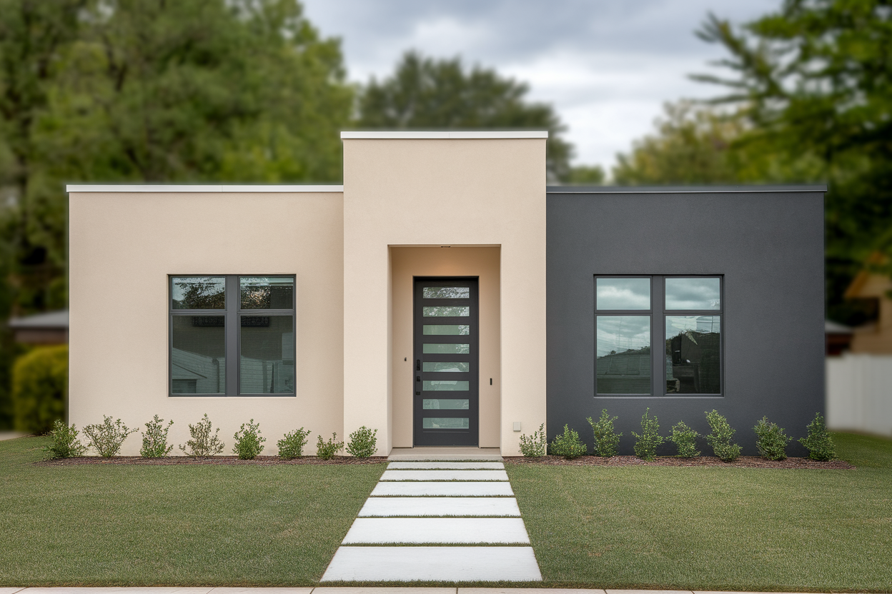 Crépis Maison 2 Couleurs : Façade Moderne et Élégante